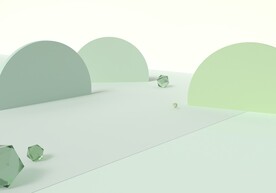 绿色淘宝促销商品展台背景