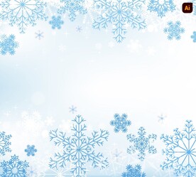 蓝色雪花圣诞节背景
