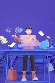 C4D模型 卡通人  