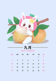 兔年日历图片