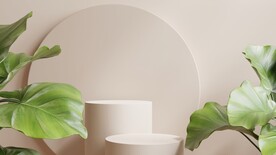 电商商品立体展示台背景