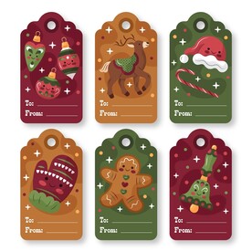 圣诞节卡片书签