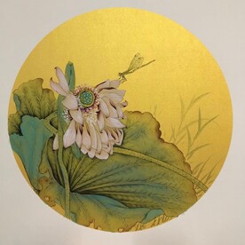 花鸟斗方