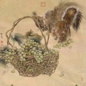 松鼠葡萄