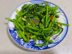 爆炒菜心菜花