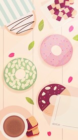 甜品插画