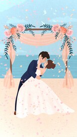 婚礼插画