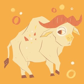 牛插画