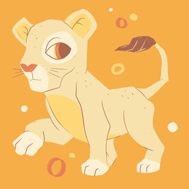 狮子插画