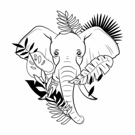 大象简笔画