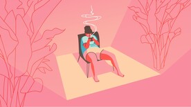 喝茶的女人