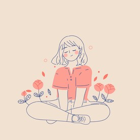 女孩插画