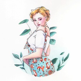 女人插画