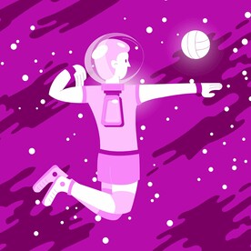 宇宙少年插画