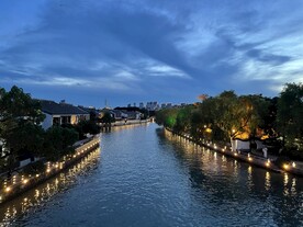 苏州盘门夜景 
