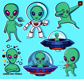 卡通外星人
