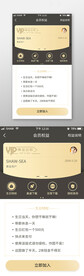 炫酷黑金vip会员界面
