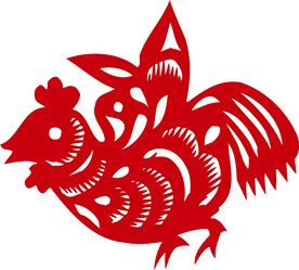 公鸡 窗花