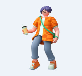 C4D模型 卡通人 