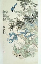 竹雀图