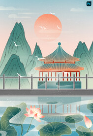 中国风山水素材