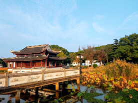 汾湖公园江南古建筑