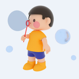C4D模型 卡通人 