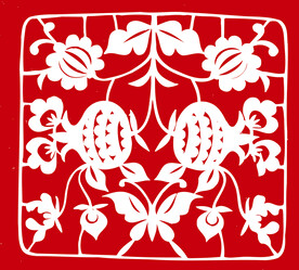 矢量花纹 窗花