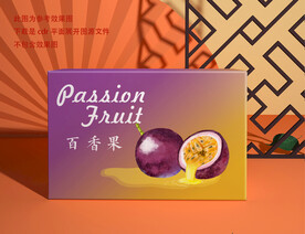 百香果包装 平面图