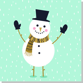 圣诞雪人插画