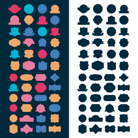 时尚标签 标签素材 标签元素图