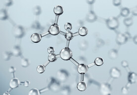 水分子粒子基因科技背景素材