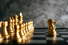 金色国际象棋摄影