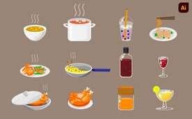 美食插画