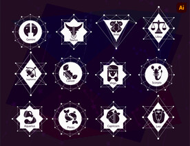十二星座图标