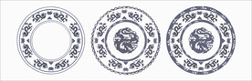 圆形花边花纹