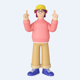 C4D模型 卡通人  