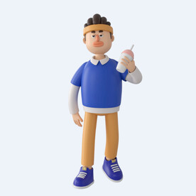 C4D模型 卡通人 