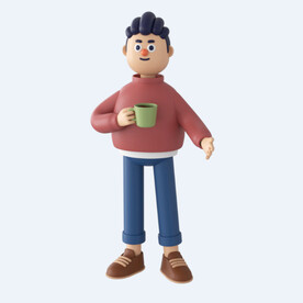 C4D模型 卡通人 
