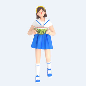 C4D模型 卡通人  