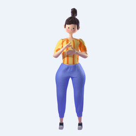 C4D模型 卡通人 