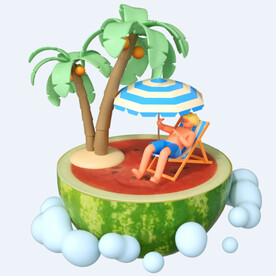 C4D模型 卡通人   