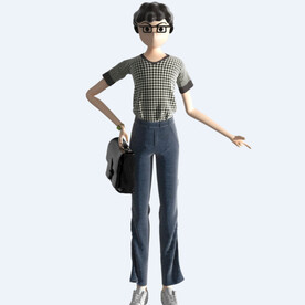 C4D模型 卡通人  