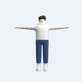 C4D模型 卡通人  