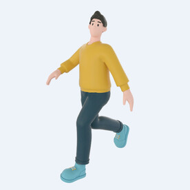 C4D模型 卡通人  