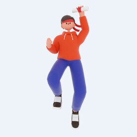 C4D模型 卡通人  