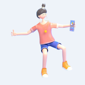 C4D模型 卡通人  