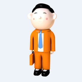 C4D模型 卡通人 