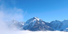 航拍雪山