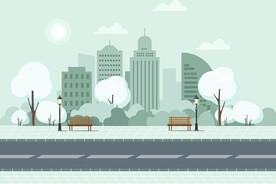 城市风景插画